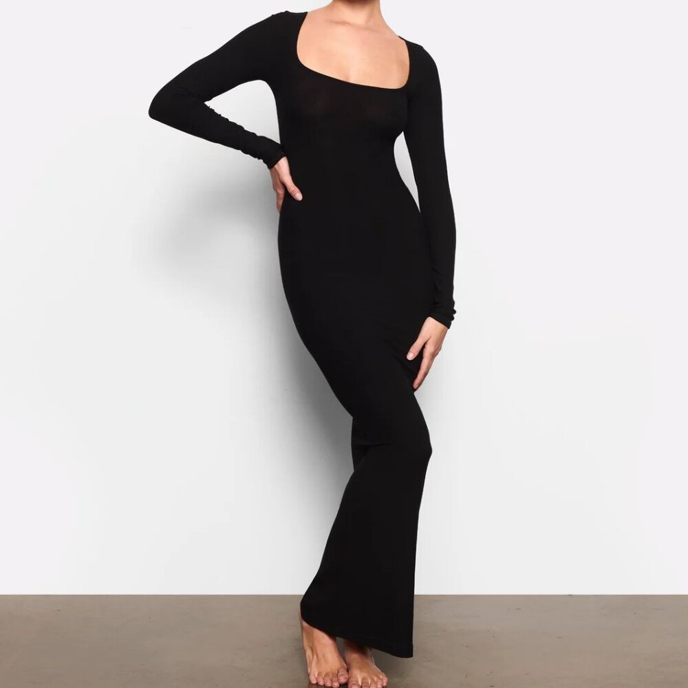 Skims Soft Lounge Long Sleeve Dress